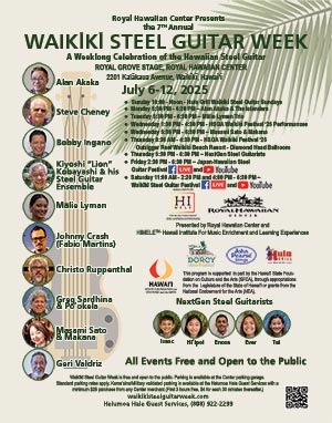 2025 Waikīkī Steel Guitar Week Poster